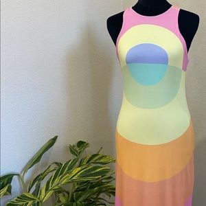 Mara Hoffman multicolour midi dress.